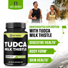 Ingredient table showing Tudca and Milk Thistle formula