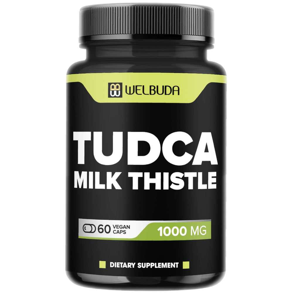 WELBUDA Tudca 1000mg with Milk Thistle bottle and packaging