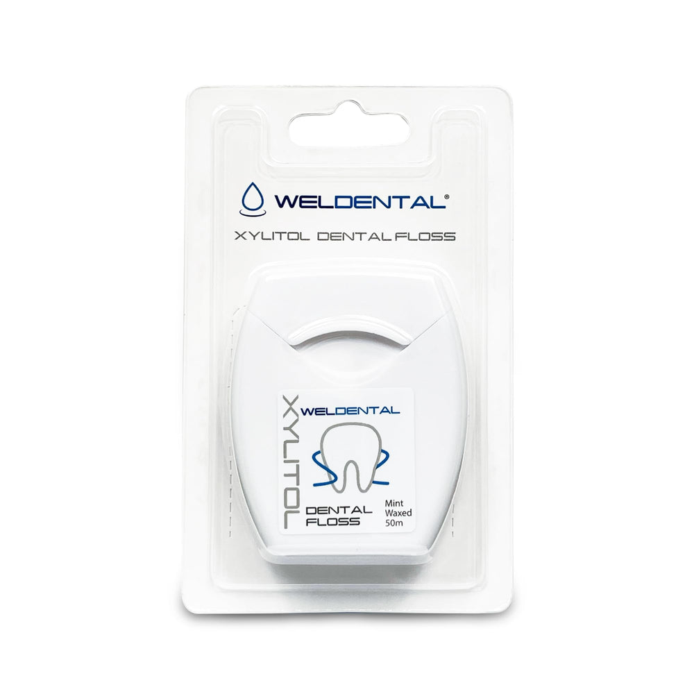 4-pack Weldental Xylitol Dental Floss with wax coating