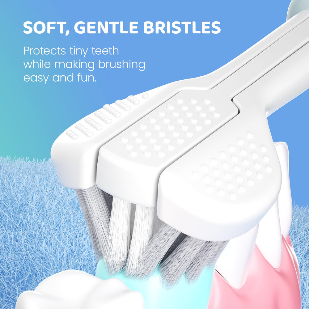 Five cleaning modes display on Well Before Kid's Toothbrush