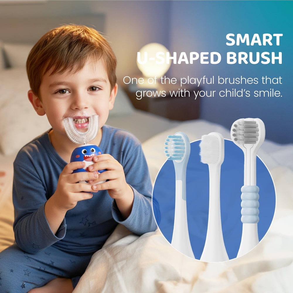 IPX7 waterproof toothbrush with anti-drop silicone body