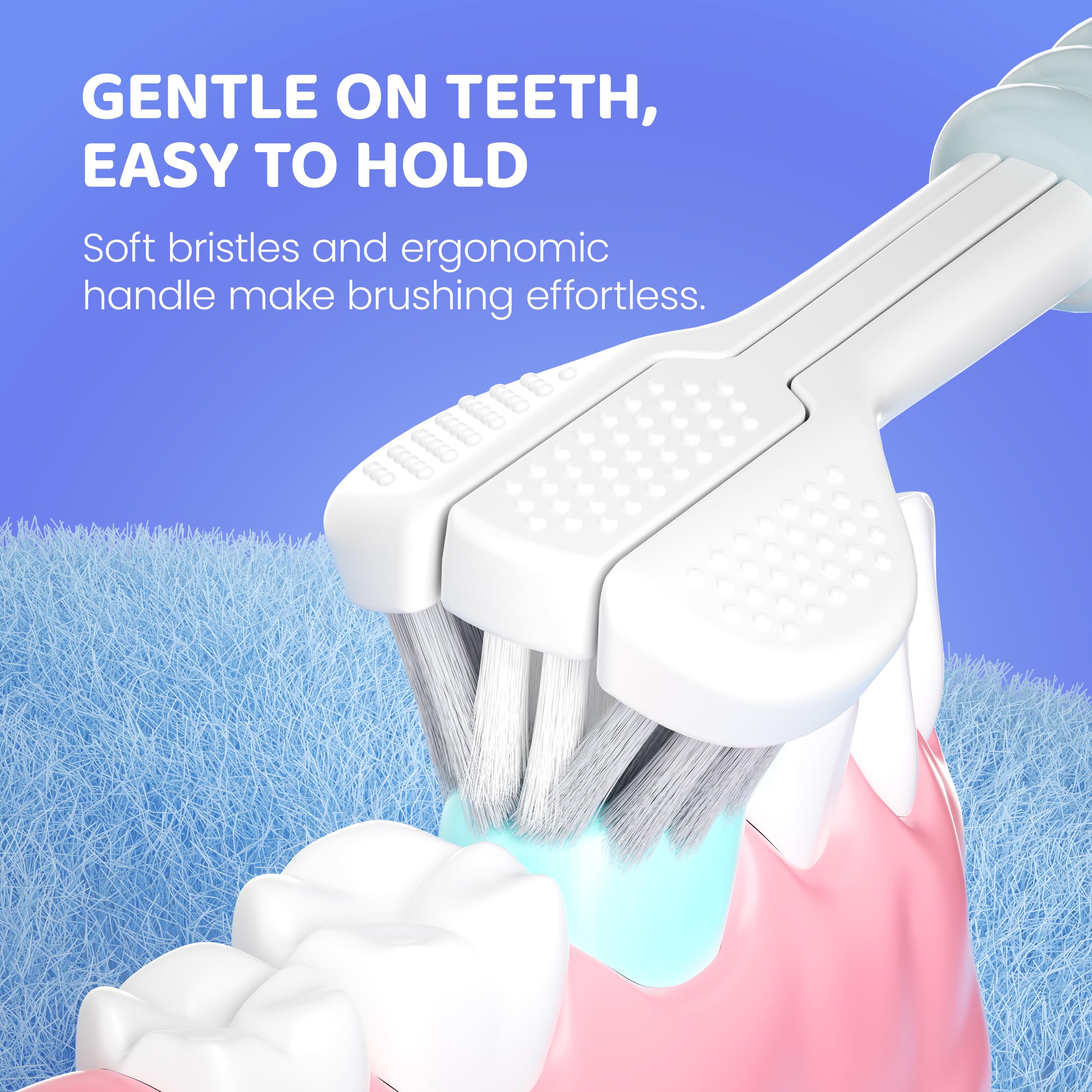 Graphic showing the five cleaning modes: Standard, Gum Protection, Cleaning, Whitening, Deep Cleaning
