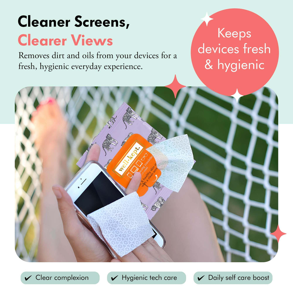 Wipes used on eyeglasses to remove smudges