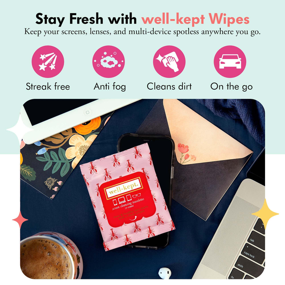 Close-up of lint-free wipe material