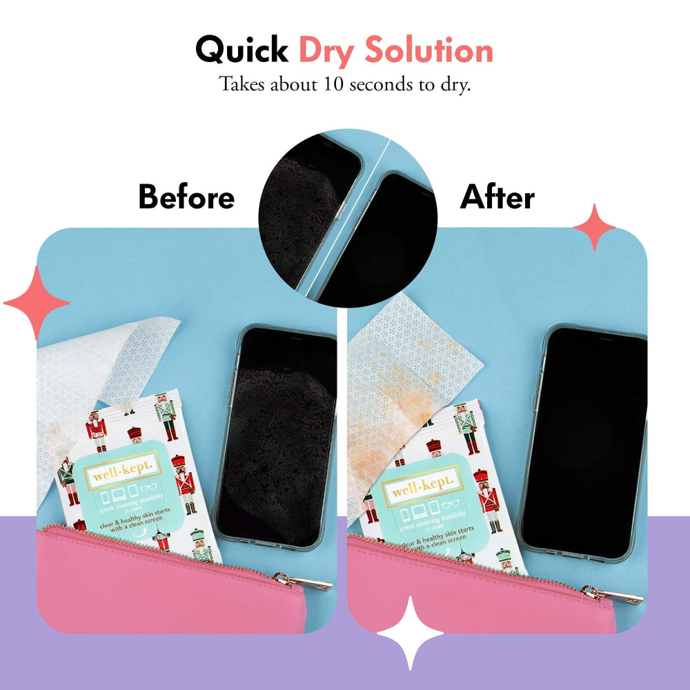 Cameras and keyboards cleaned with Well-Kept wipes