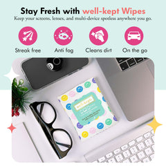 Close-up of Well-Kept wipes showing texture