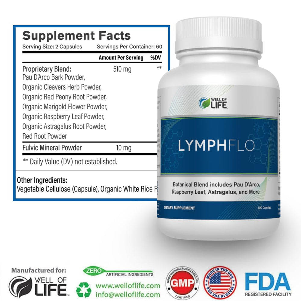 Well of Life pau-d-arco root ingredient visual signals herbal support and wellness.