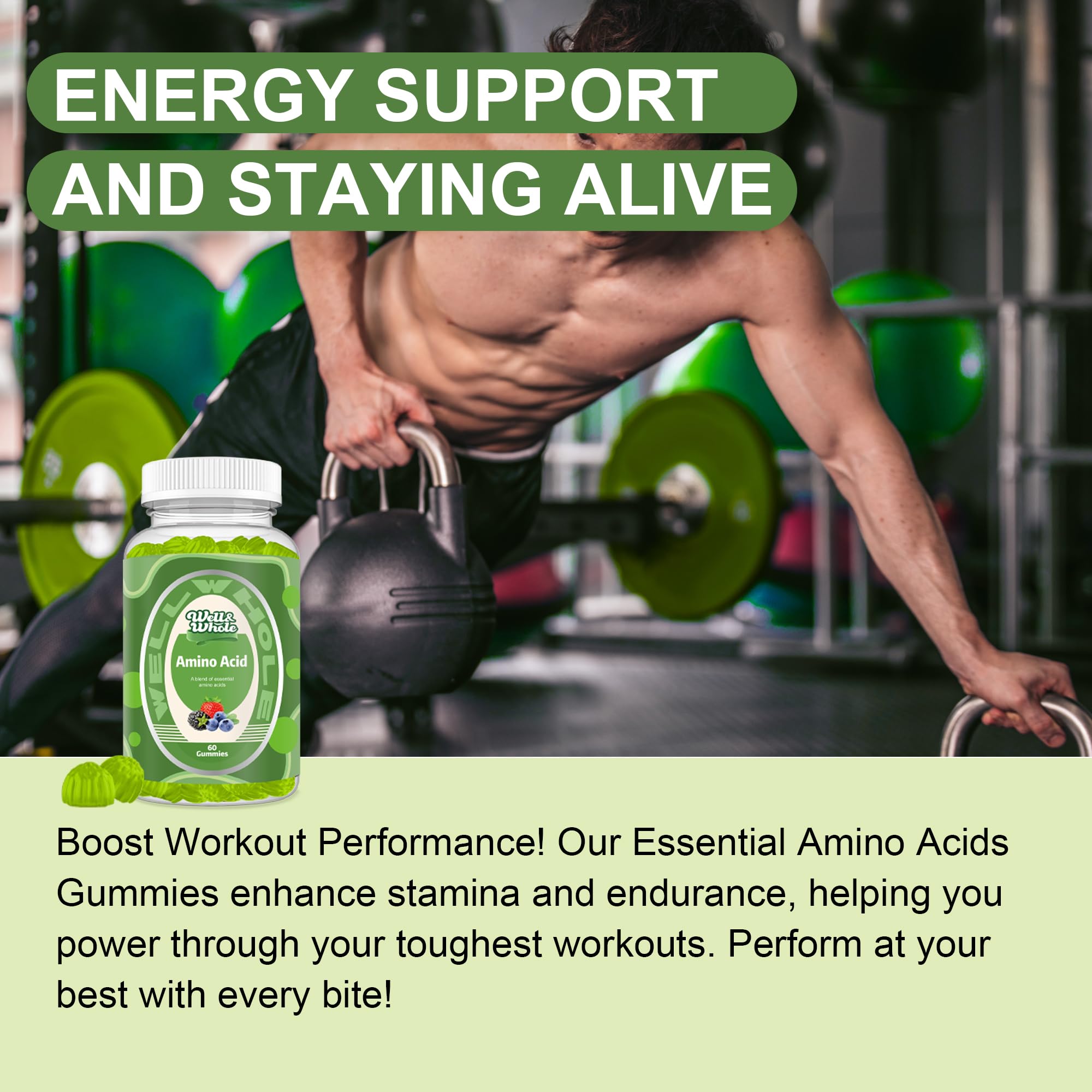 Ingredient list for Well&Whole EAA gummies