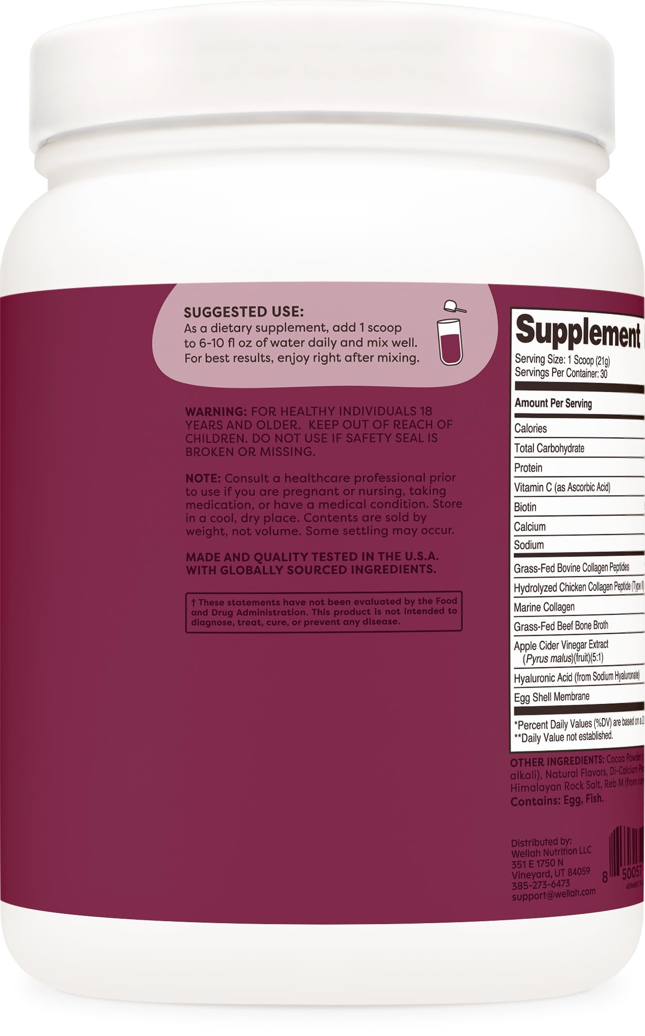 Mixing Wellah Afterglow collagen powder in beverage