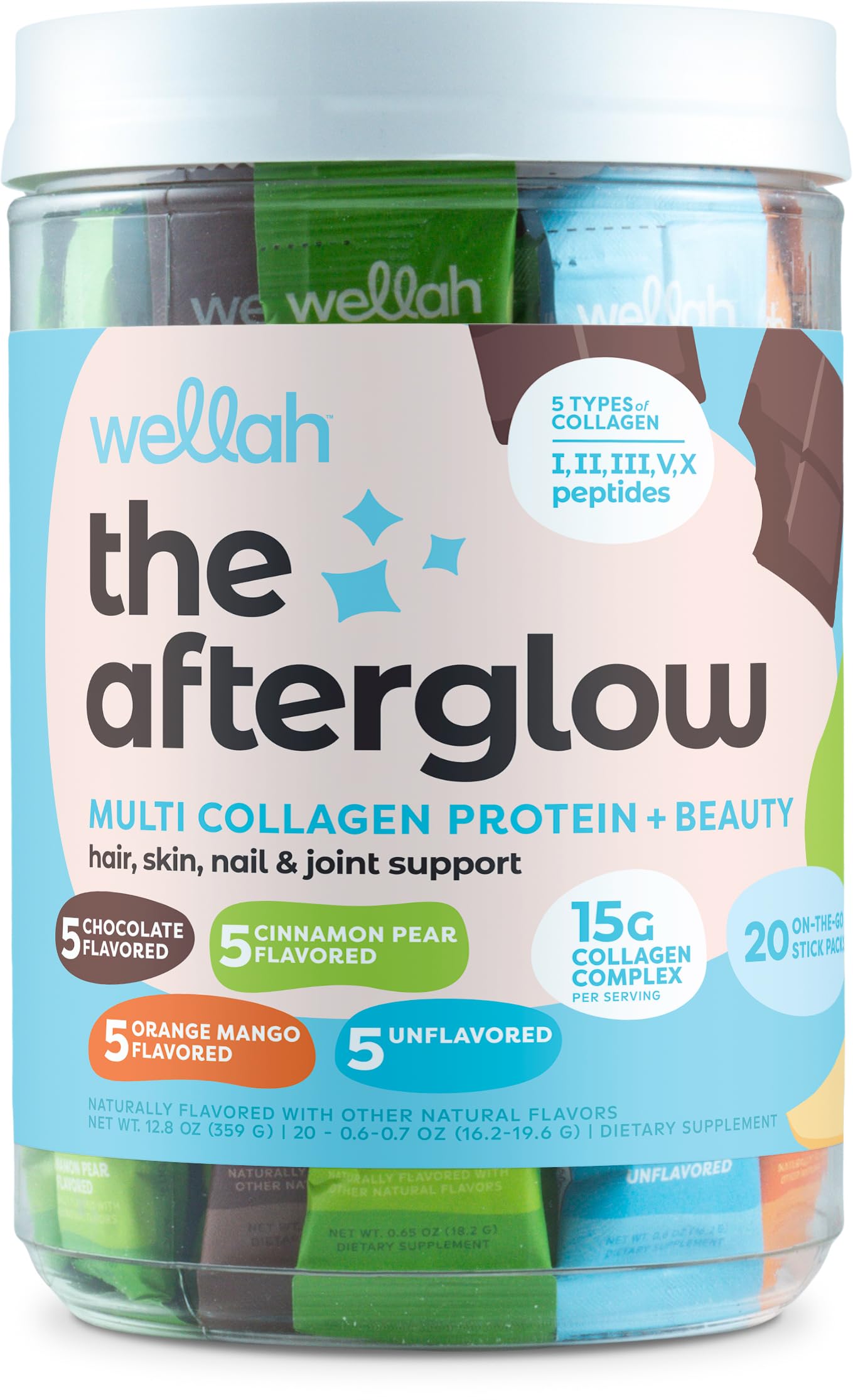 Wellah Afterglow Multi Collagen Variety Pack packaging