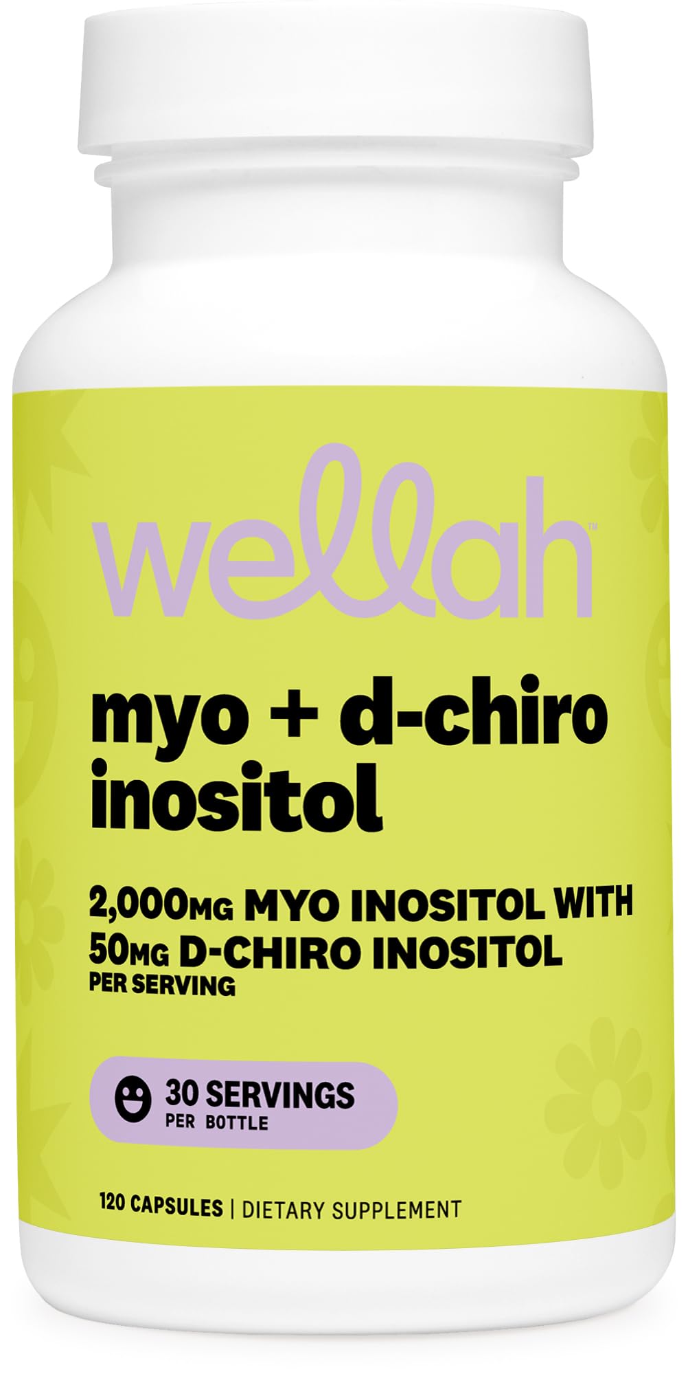 Wellah bottle front showing product and benefits