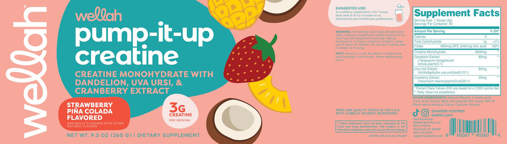 Label indicating NSF certification, GMP compliance, and third-party testing