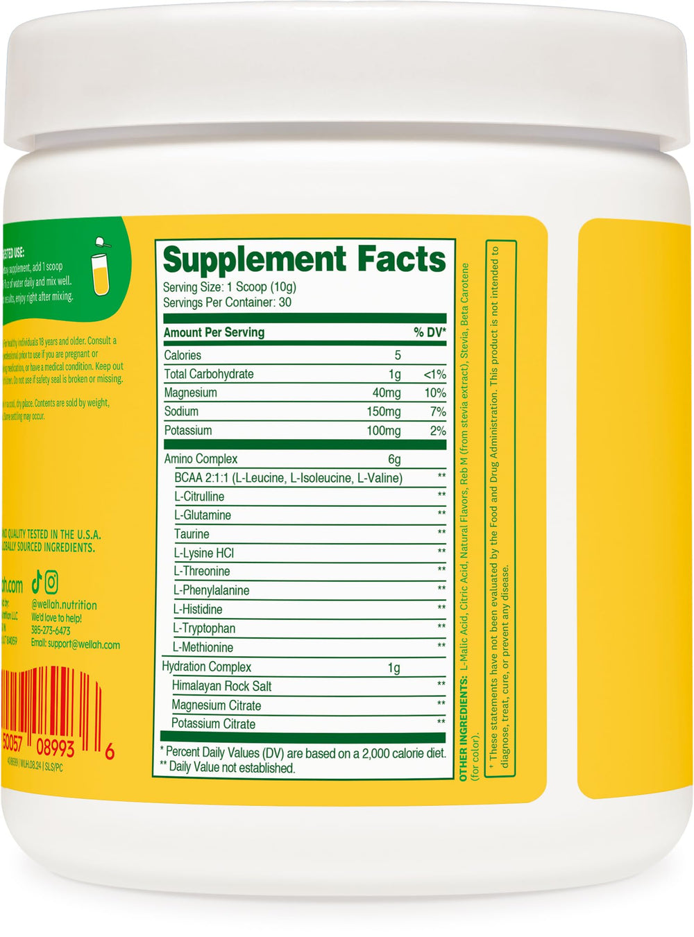 Pina Colada flavored powder being mixed with water