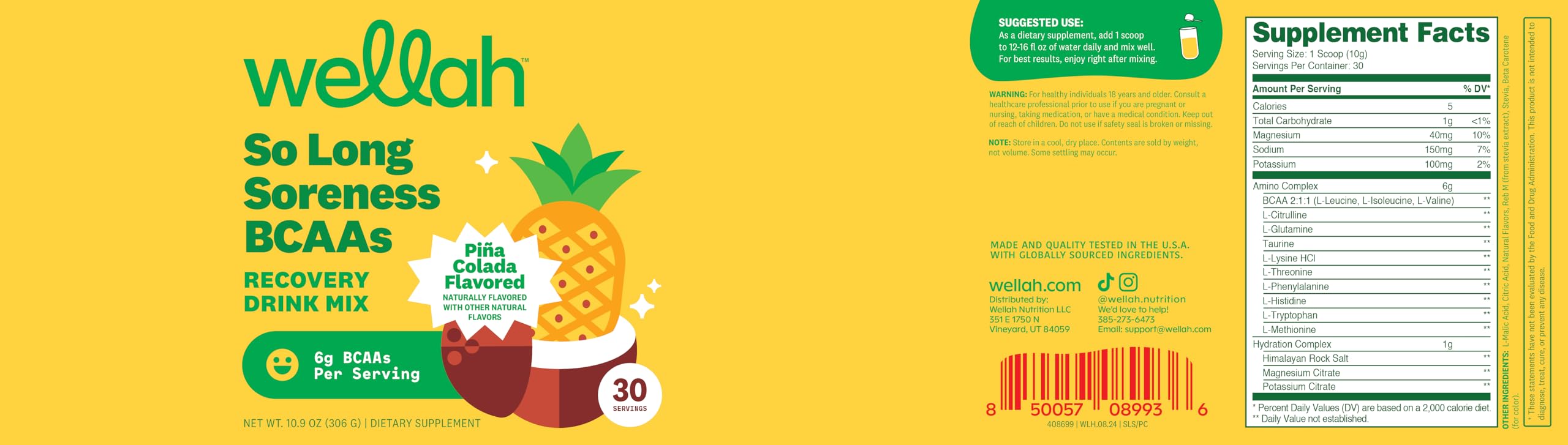 Serving suggestion with glass of water showing 12-16 fl oz