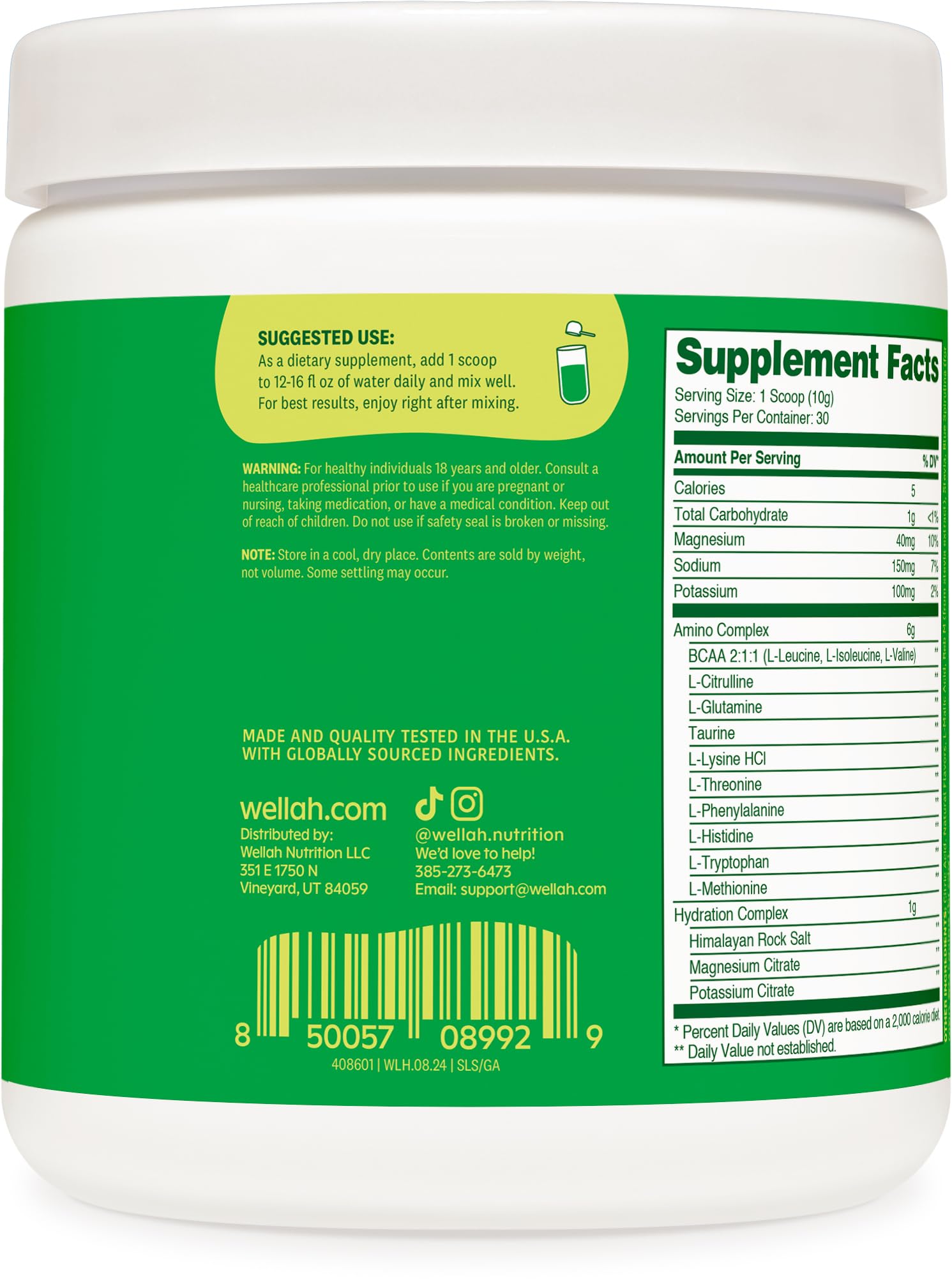 Packaging label highlighting GMP-compliant facility