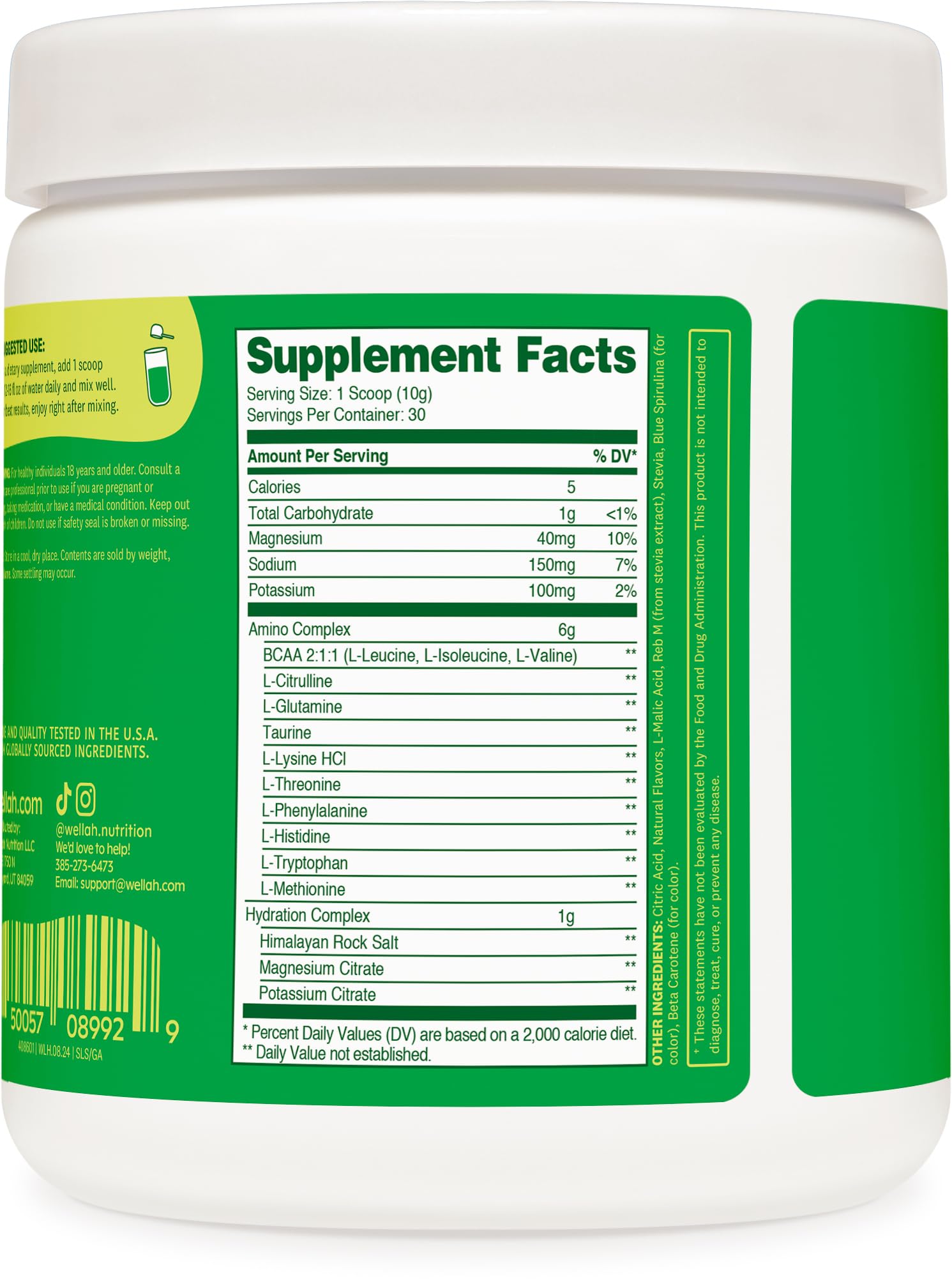 Powder being mixed with water in a glass