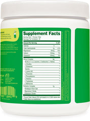 Powder being mixed with water in a glass