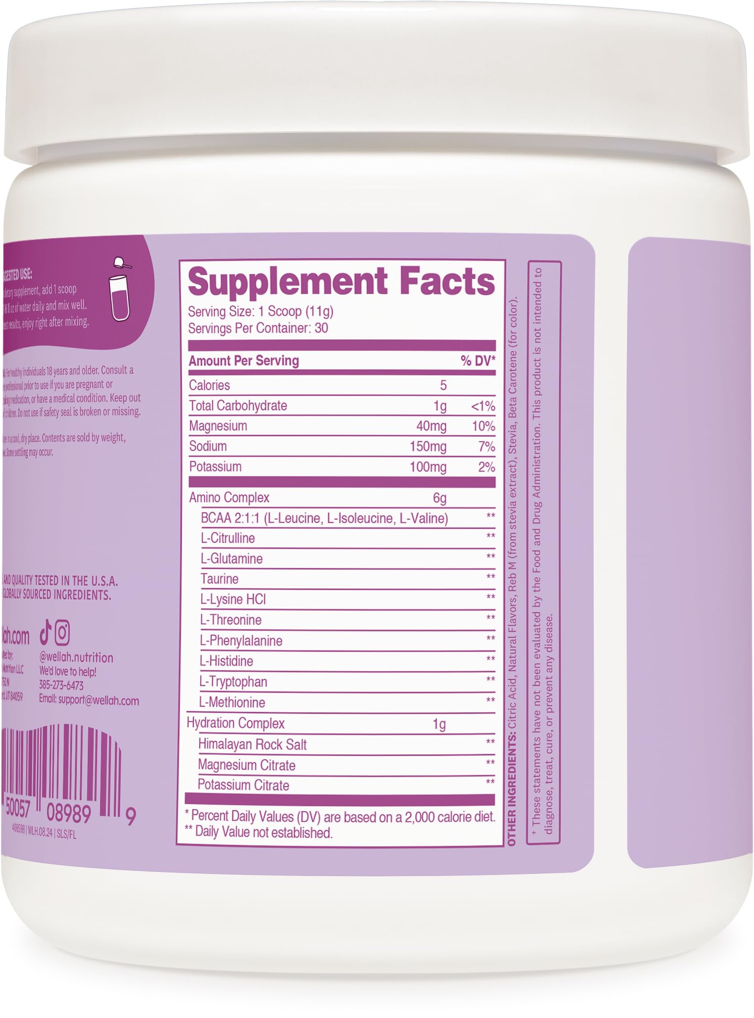 Hydration complex and amino complex highlight