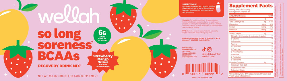 Serving suggestion: 1 scoop of BCAA powder in 12-16 fl oz water