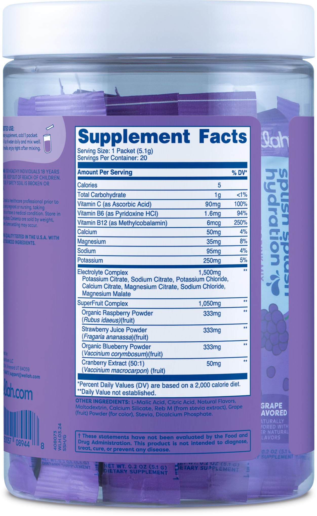 On-the-go hydration with 20-stick packs