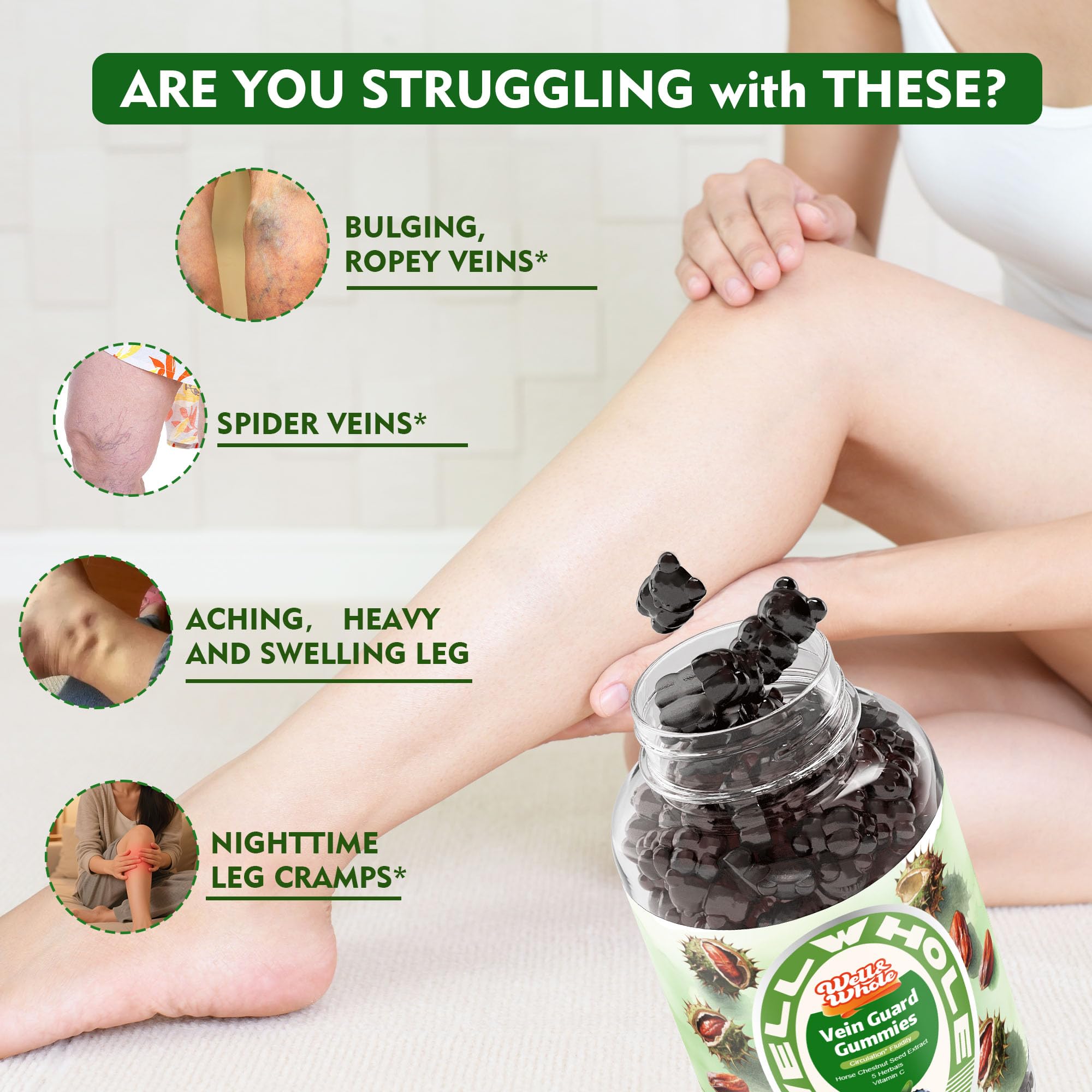 Horse chestnut extract with 20% aescin illustration.