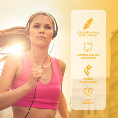 Gummies arranged with mango flavor branding