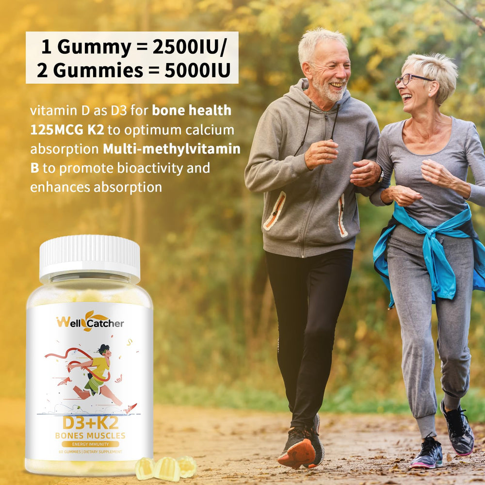 Vitamin D3 5000 IU and K2 MK-7 gummies pack