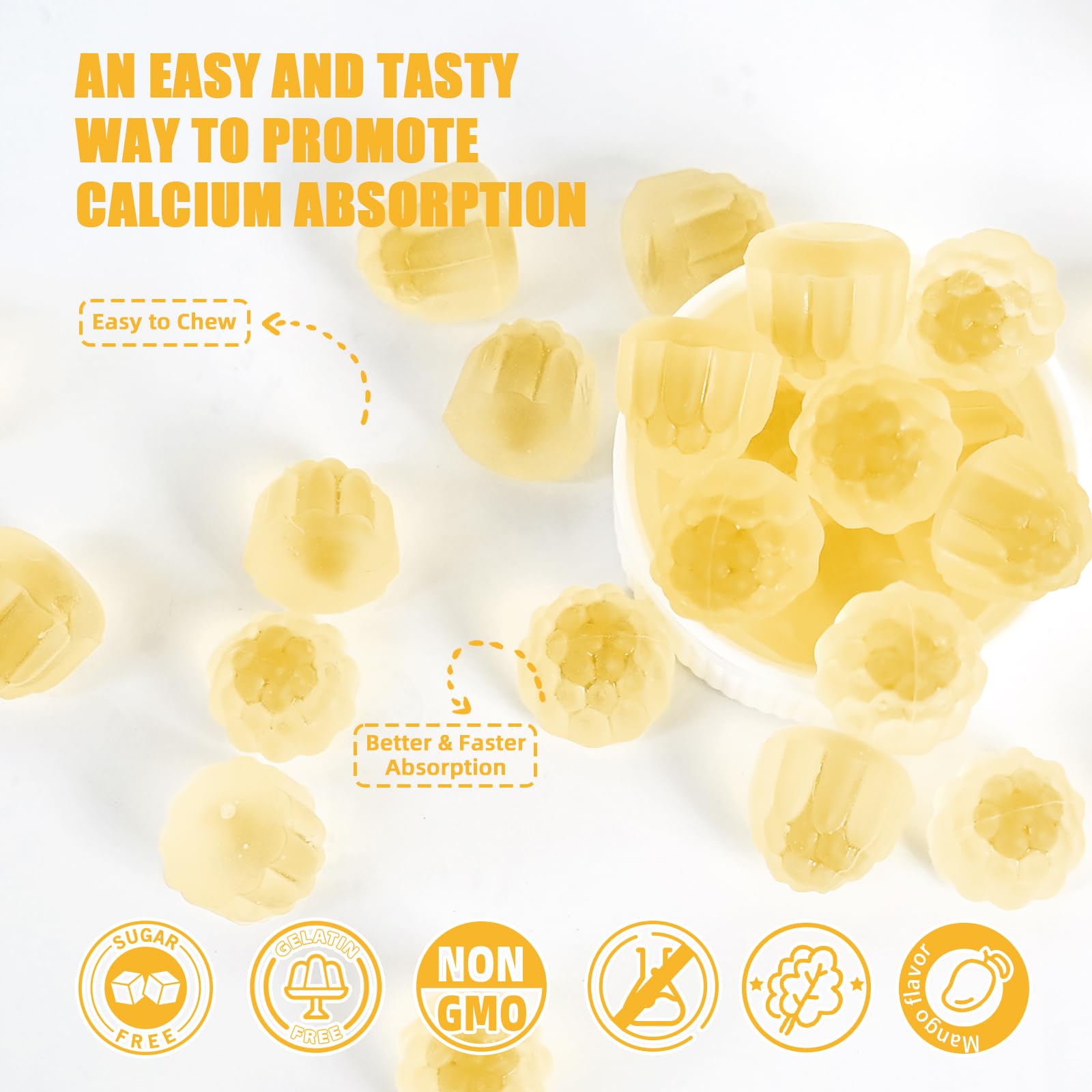 Ingredient panel on Wellcatcher D3 K2 gummies