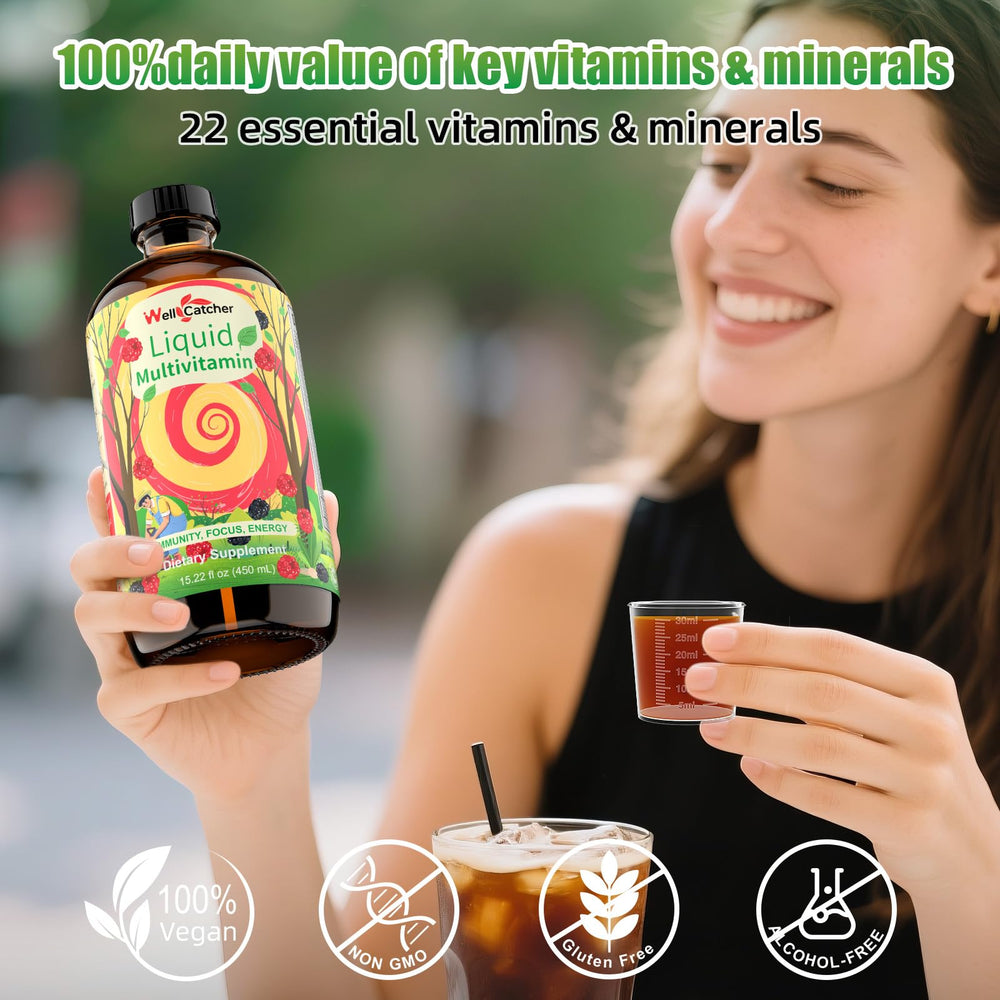 Ingredients and vitamins in Wellcatcher liquid multivitamin