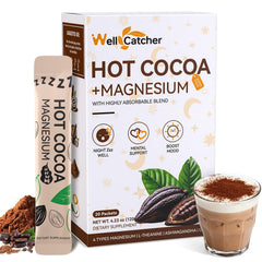 Wellcatcher Nighttime Sleep Hot Cocoa container and scoop