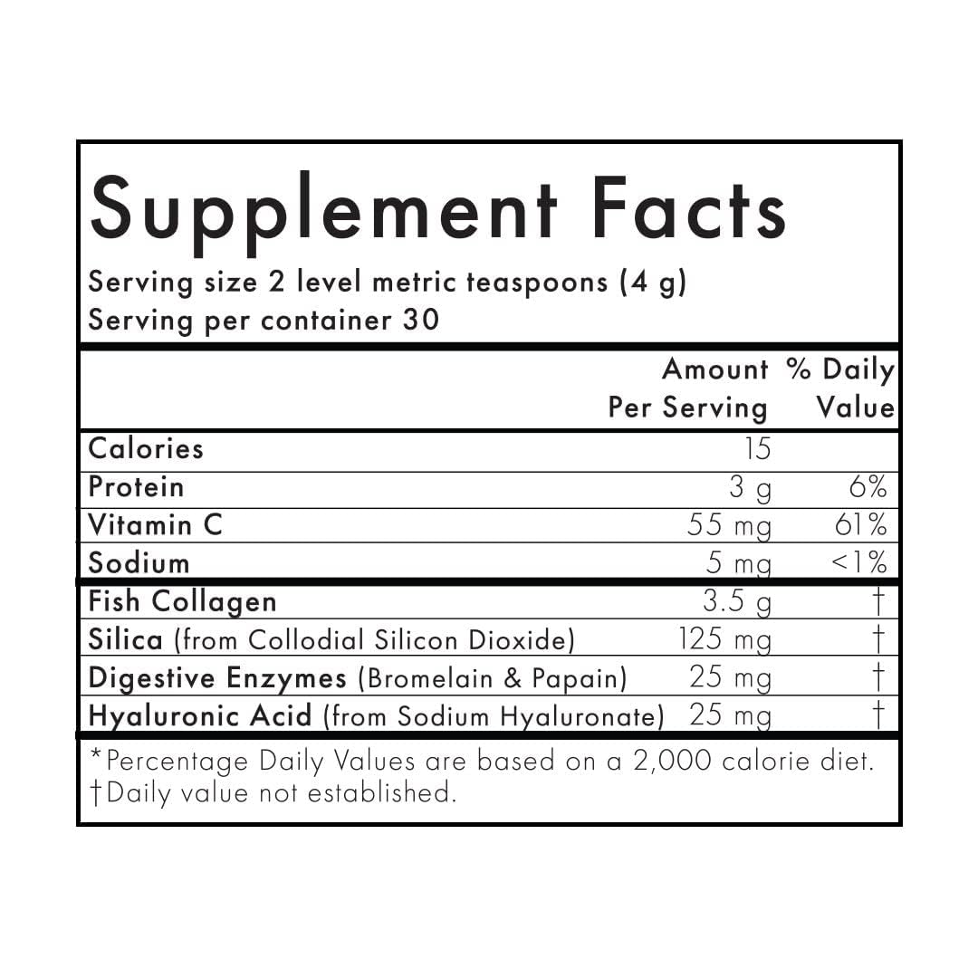 Digestive enzymes included in the collagen formula.
