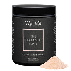 Front packaging of WelleCo The Collagen Elixir.