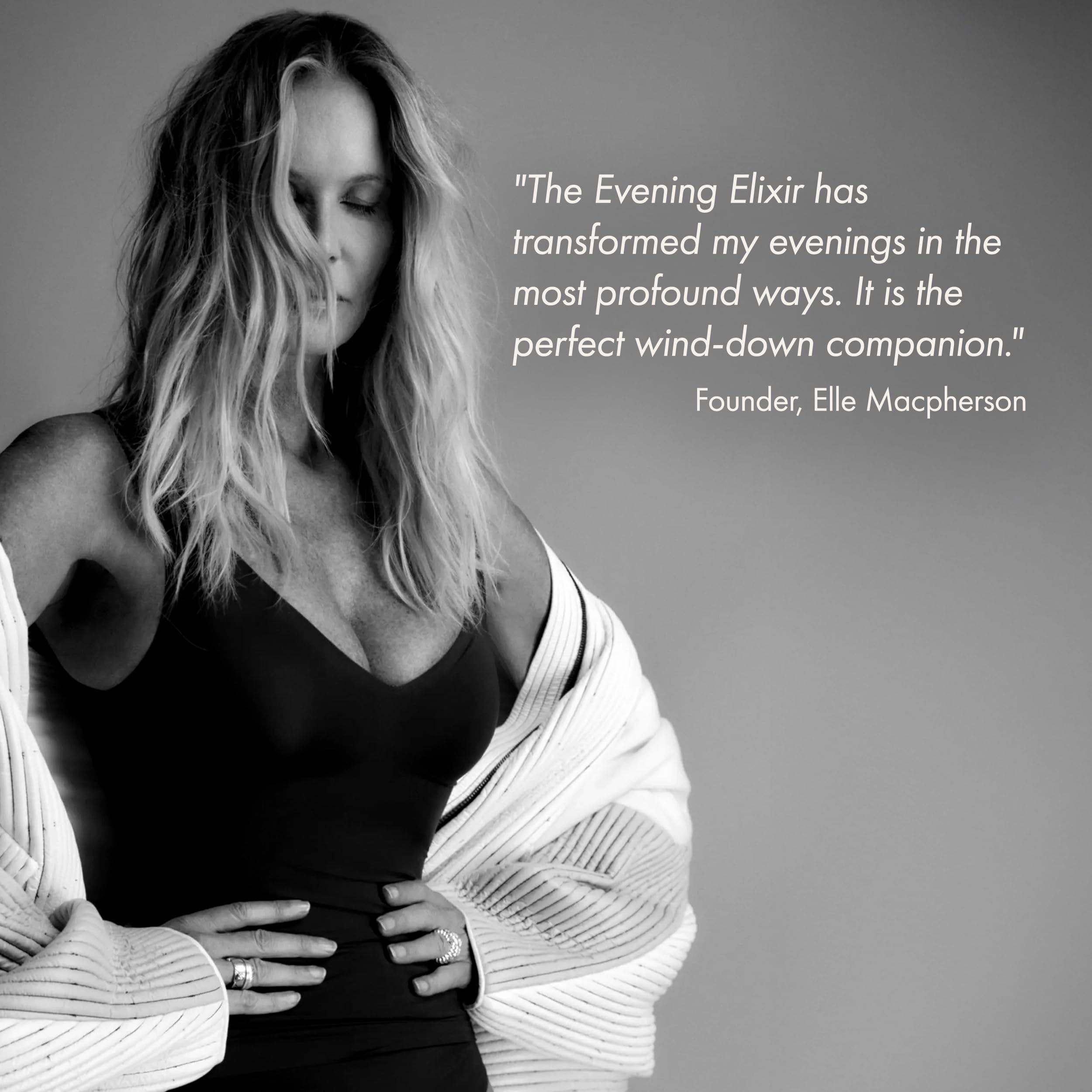 Evening Elixir served in a glass mug for a calming night routine