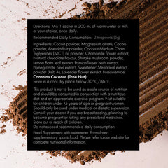 Close-up of WelleCo Evening Elixir packaging