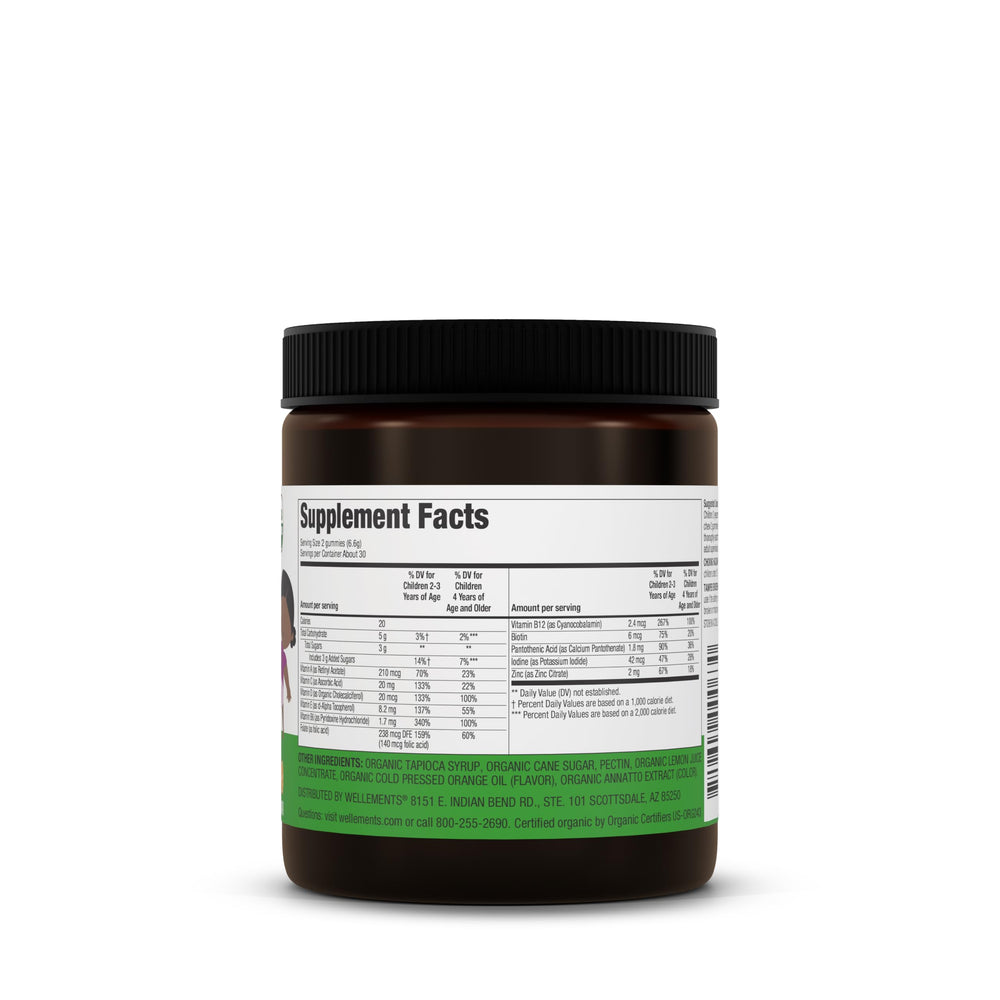 Back of packaging displaying ingredients and certifications