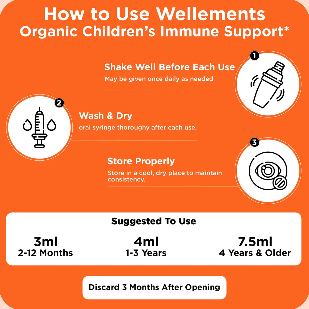 Orange flavor source for Wellements Organic Immune Support for kids