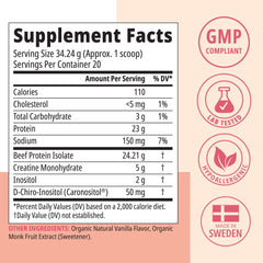 Wellena Her Protein label and ingredients emphasize a 5-clean-ingredient, allergen-free formula.