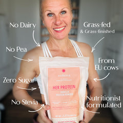 Wellena Her Protein production in Sweden signals low-heat, solvent-free extraction.
