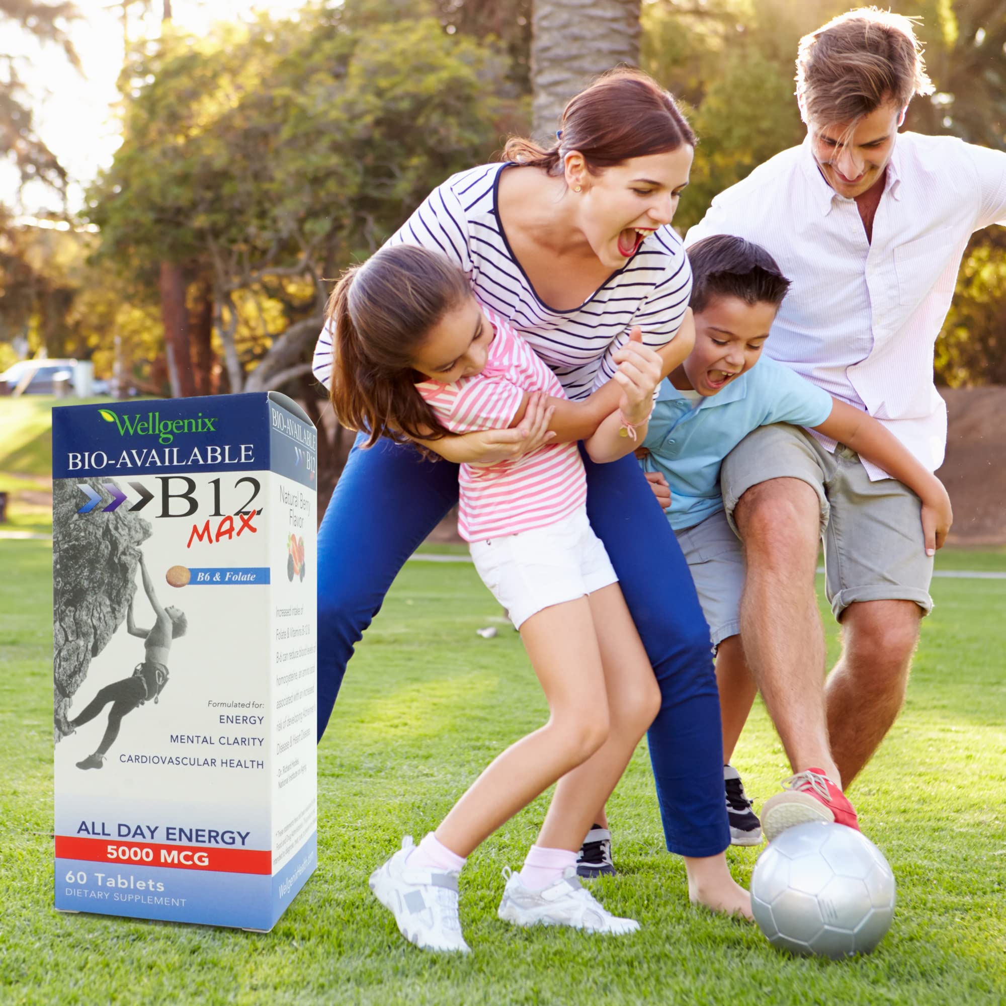 Wellgenix vitamin bottle with 60 count label