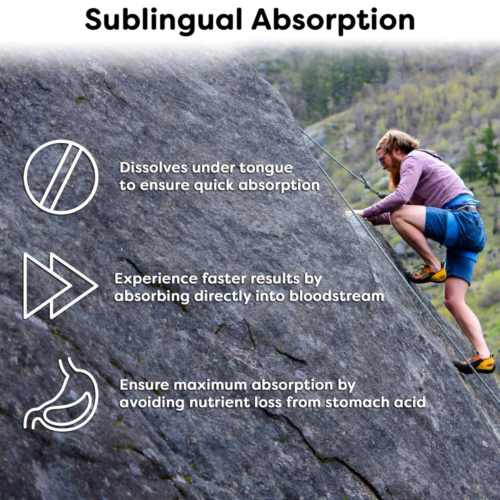 Energy and mood support graphic for B vitamin supplement