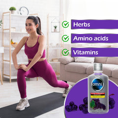 Wellgenix Omni Cleansing Drink bottle side profile conveying premium detox support