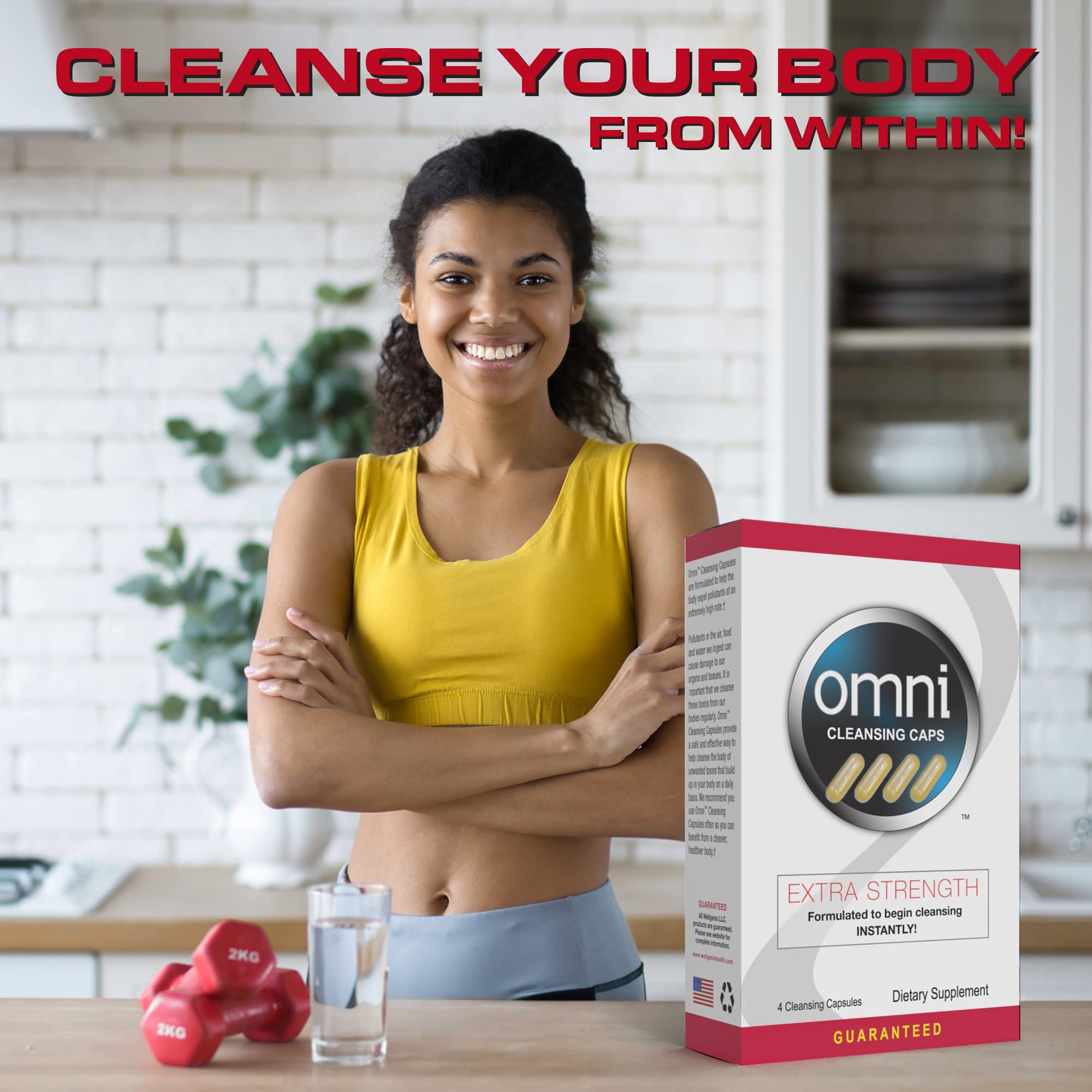 Close-up of Wellgenix Omni Detox capsules bottle