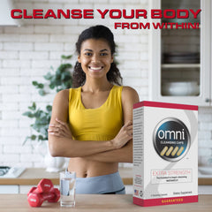 Close-up of Wellgenix Omni Detox capsules bottle