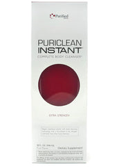 Wellgenix Puriclean bottle being poured for a quick detox ritual.