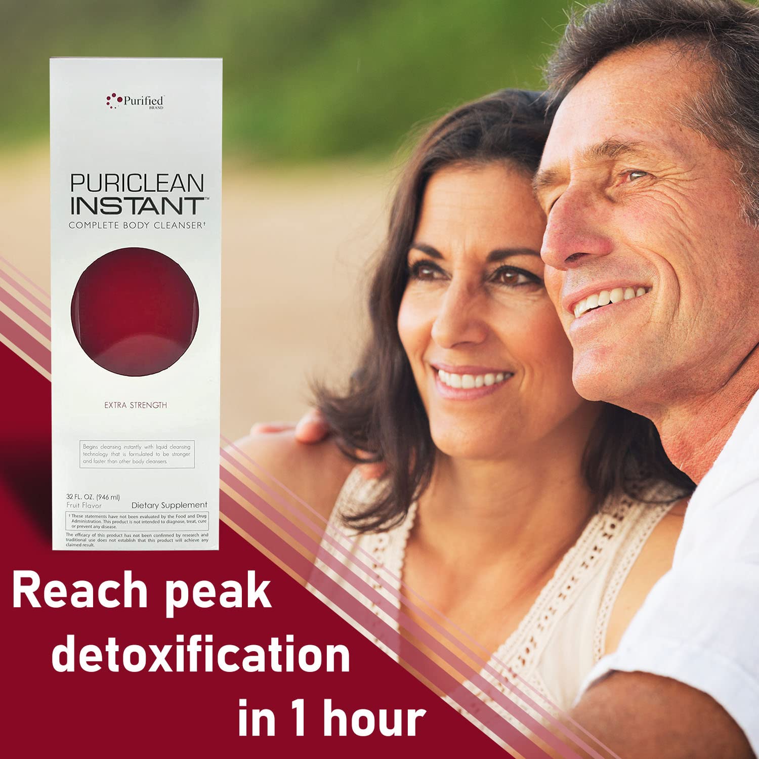 Wellgenix Puriclean serving cup ready for a one-hour cleanse.