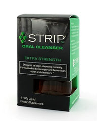 Back label of Wellgenix Strip Detox Oral Cleanser 1 oz 2-pack