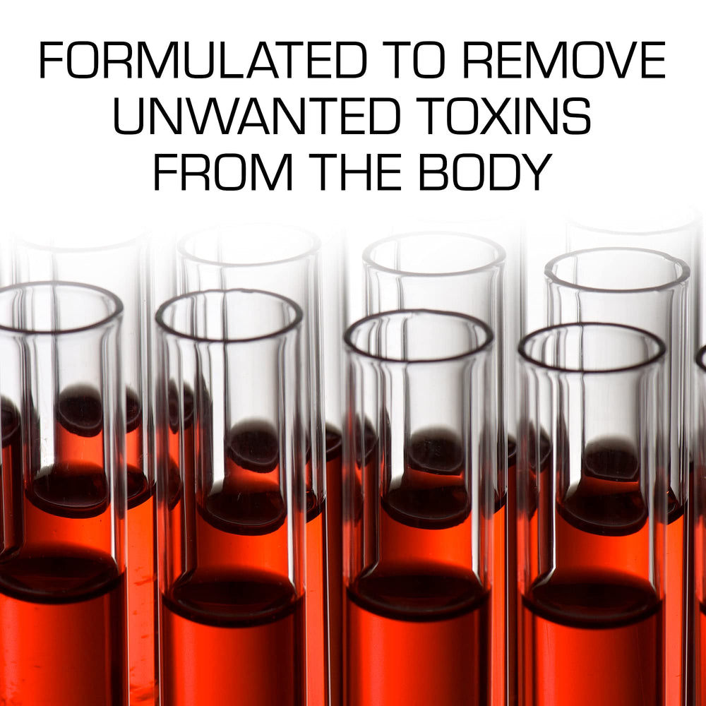 Serving suggestion: glass of Fruit Punch detox drink with Wellgenix bottle nearby