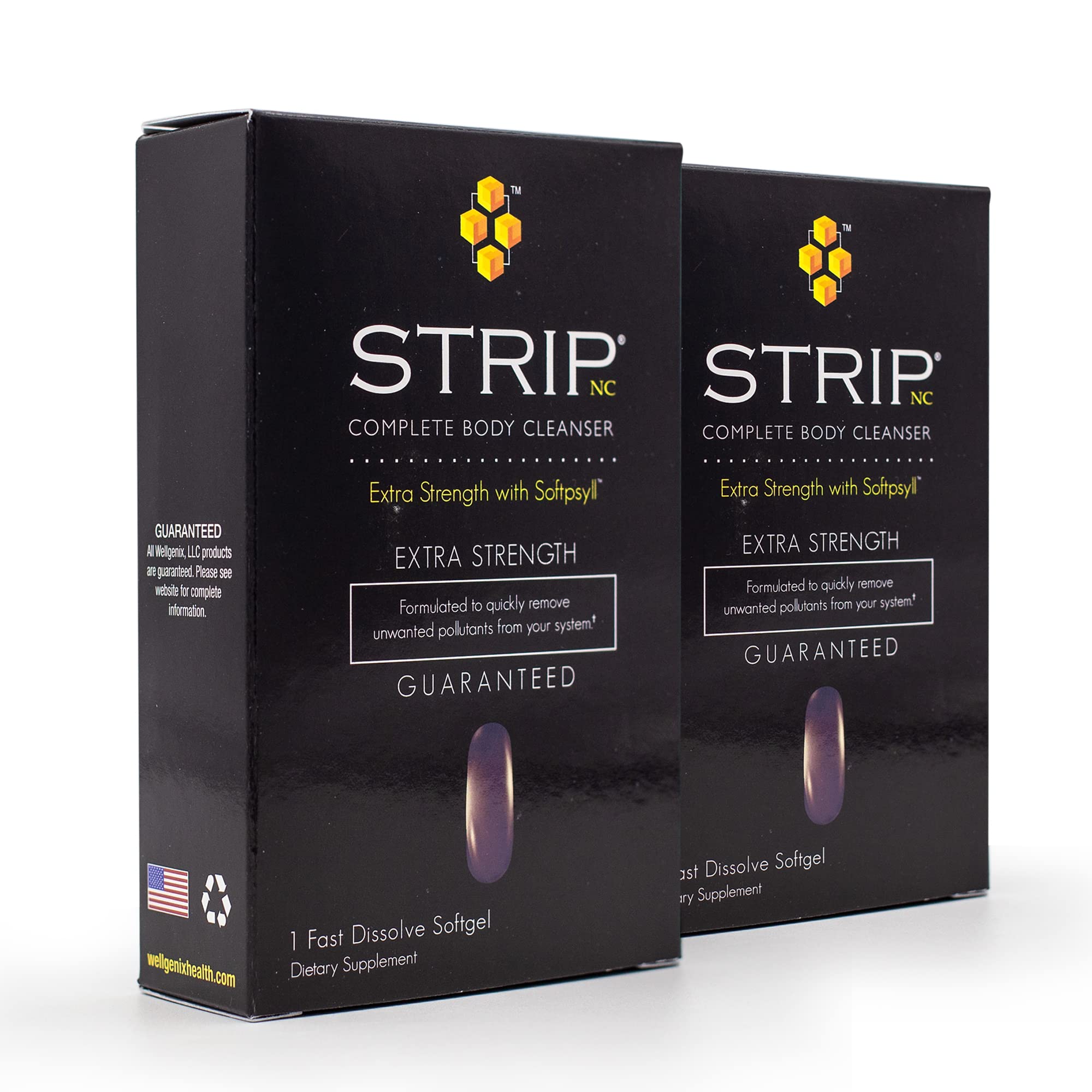 Wellgenix Strip NC complete body cleanser packaging