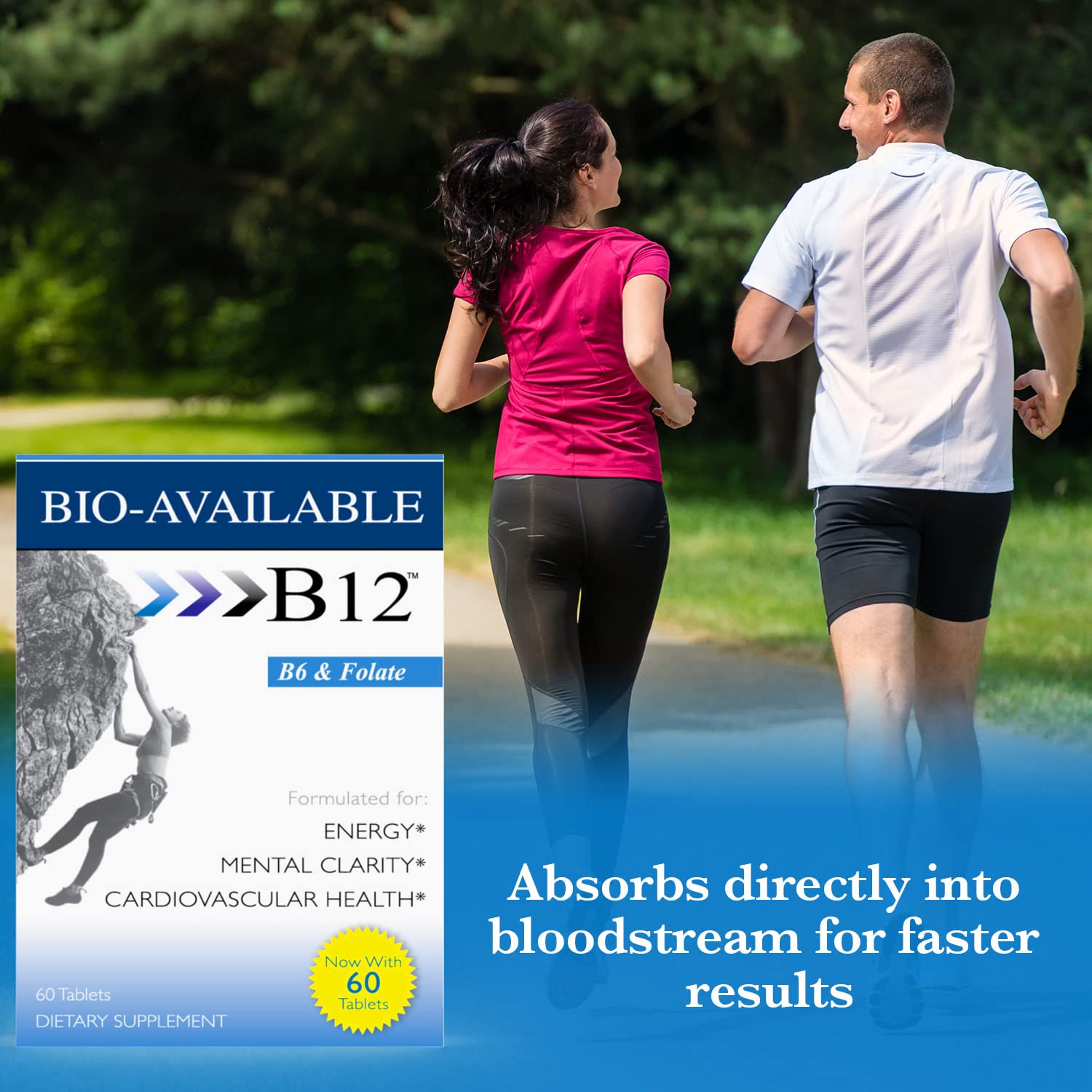 Energy and focus support from vitamin tablets