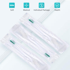 ICU care setup showing suction toothbrush and tubing